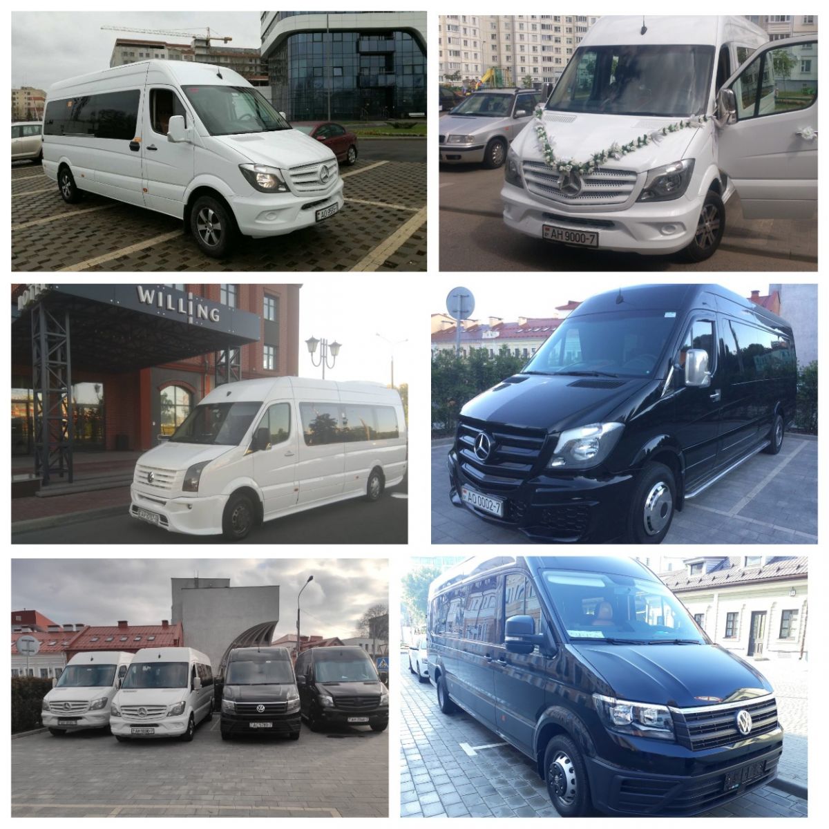 comfortable transport service - the order of cars, minibuses and buses, vans to/from Minsk international airport